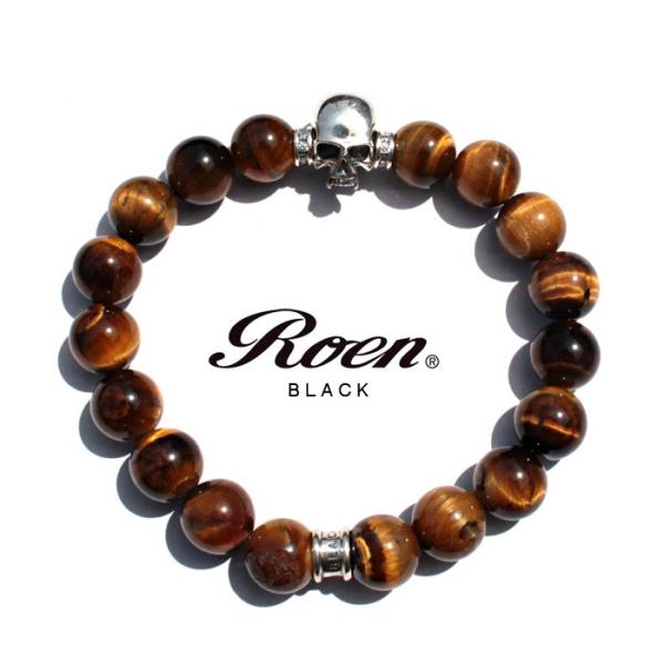 Roen BLACK ロエン ブラック タイガーアイ ブレスレット メンズ パワーストーン 天然石 ...
