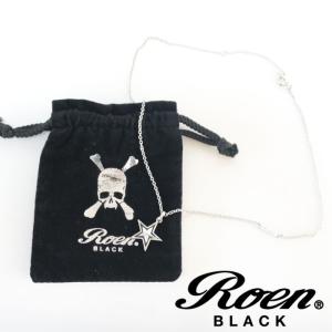 Roen BLACK ロエンブラック スターパヴェネックレス ro-601 星 アクセサリー メンズ シルバー｜upper-gate