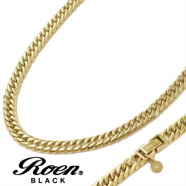 Roen BLACK ロエンブラック 6面 ダブル キヘイ ネックレス 50cm RO-923 ステ...