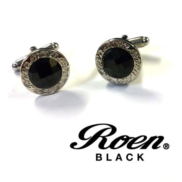 Roen BLACK ロエンブラック カフスカットストーン rot-103  メンズ アクセサリー ...