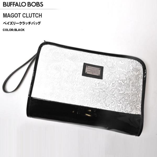BUFFALOBOBS バッファローボブス MARGOT マーゴット ペイズリー柄 クラッチ バッグ...