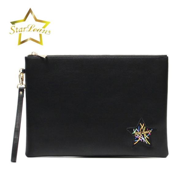 スターリアン StarLean メンズ カラフルラインスター刺繍 クラッチバッグ レディース バッグ...