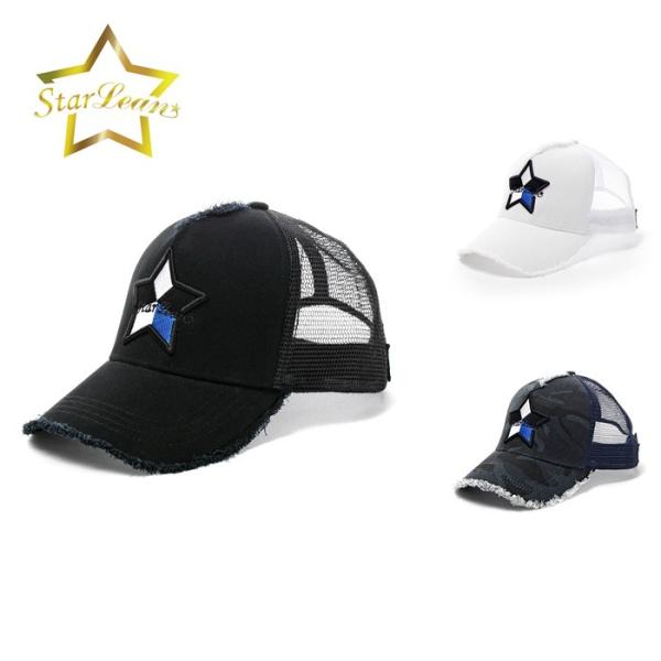 スターリアン StarLean CAP 帽子 キャップ メンズ 5パーツ刺繍メッシュキャップ BLU...