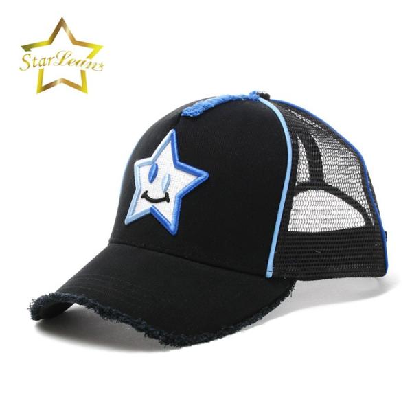 スターリアン StarLean 帽子 CAP キャップ 男女兼用 スマイルスター 刺繍 メッシュ ユ...
