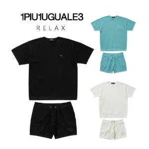 1PIU1UGUALE3 RELAX セットアップ メンズ ニット 半袖 上下セット 
