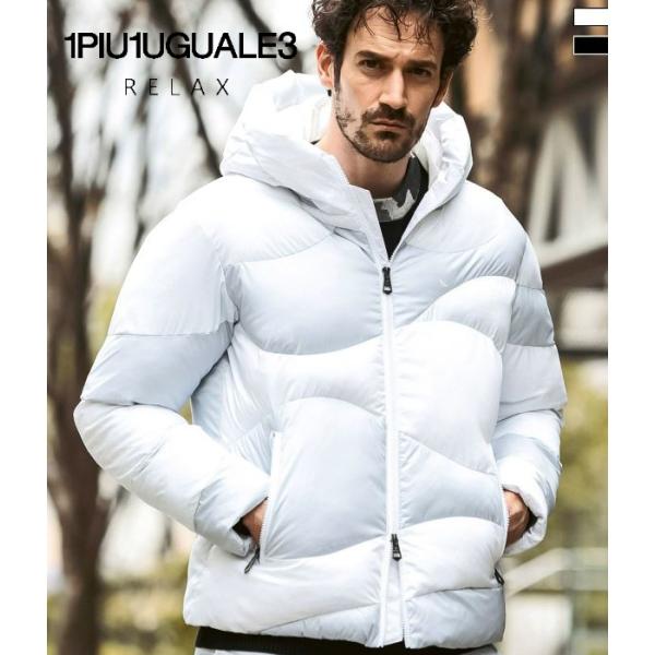 1PIU1UGUALE3 RELAX ウノピゥウノウグァーレトレ リラックス カモ柄中綿ジャケット ...