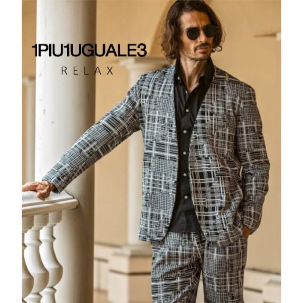1PIU1UGUALE3 RELAX ウノピゥウノウグァーレトレ リラックス ジオメトリックノーカラ...