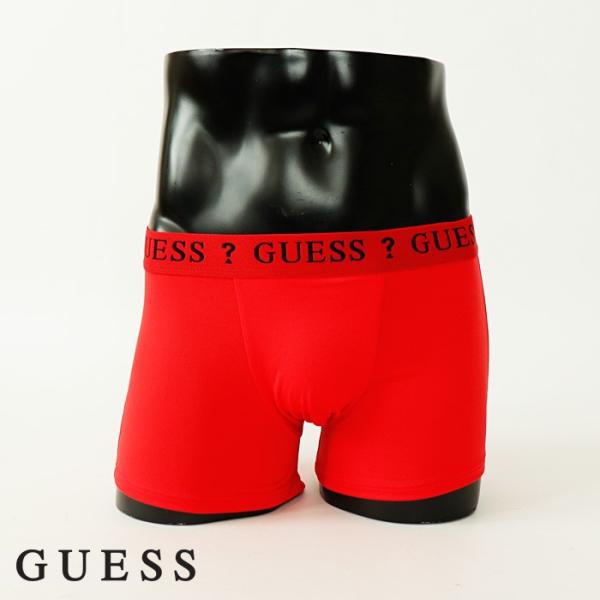 GUESS ゲス ボクサーパンツ RED メンズ 下着 パンツ ブランド おしゃれ 派手 かわいい ...
