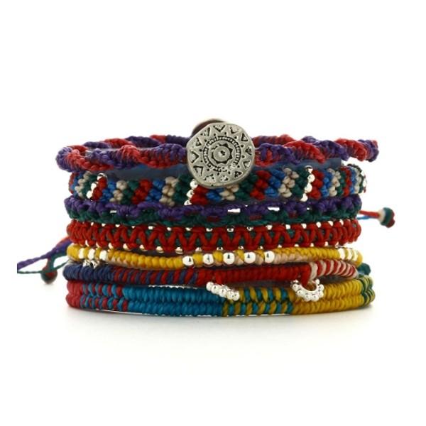 wakami ワカミ アースブレスレット ブランド ブレスレット メンズ レディース 7本セット 7...