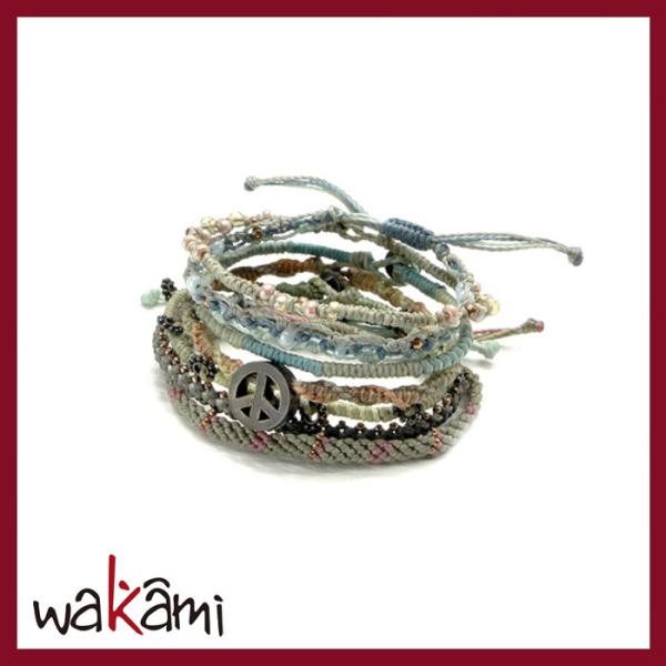 wakami(ワカミ)アースブレスレット7ストランド - Morning (日本限定モデル)