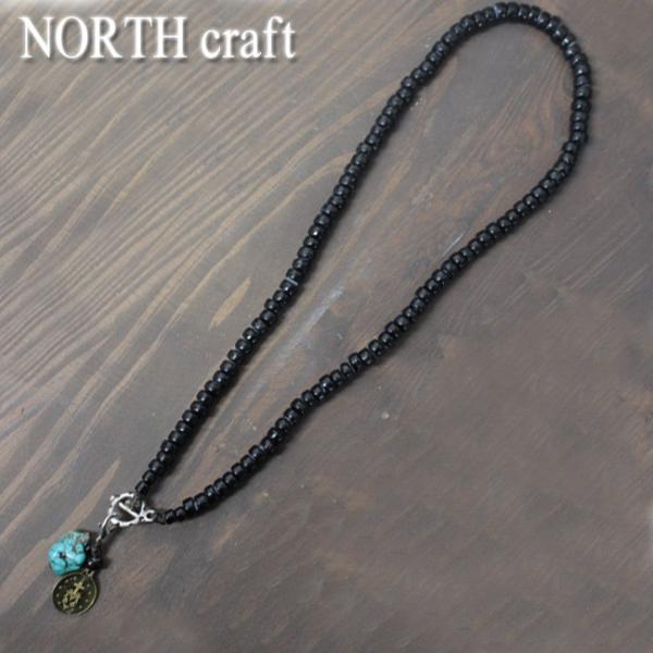 NORTH craft ネックレス ノースクラフト ホワイトハーツネックレス　チャーム付 ブラック ...