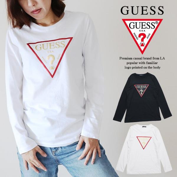 [SALE 36%OFF] GUESS ゲス レディース プリント 長袖 Tシャツ ロンTEE ウィ...