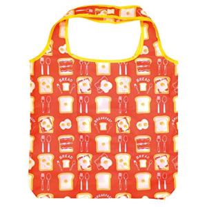 ZIP CORPORATION エコバッグ 折りたたみ コンパクト 収納 大きめ おしゃれ な パターン プリント ブレックファスト 84768