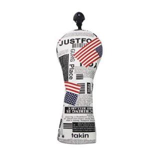 ヘッドカバー ドライバー用カバー ウッド用カバー ユーティリティ UT用カバー イギリス アメリカ 防水仕様 変換ダグ付き