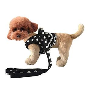 OSC 犬 ハーネス 犬用 胴輪 1.2mリード ハーネス 2点セット 猫 Tシャツ 犬服 ペット用品 小型 中型 犬 猫 キャット