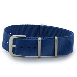 CASSISナイロン時計バンド TYPE NATO タイプナトー 18mm ブルー 交換用工具付き #141.601S064018