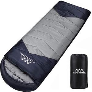 Cozyone 寝袋 シュラフ 封筒型 軽量 保温 210T防水 コンパクト アウトドア キャンプ 登山 車中泊 防災用 丸洗い可能