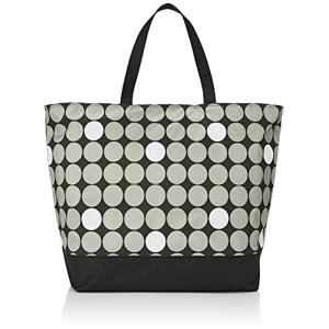 トートバッグ 2103-4L40 レディース ブラック×グレードット