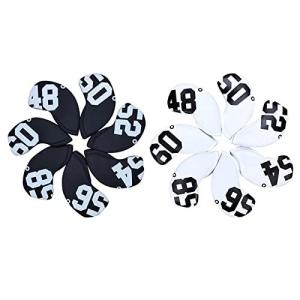 ゴルフヘッドカバー アイアンカバー ウェッジカバー 1個 ナンバータグ付き ネオプレーン製 伸縮性 単品 1点 ナンバータグ付き 防水