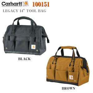 【Carhartt】100151 カーハート レガシー レガシィ "14 ツールバッグ 工具入れ ワークバック ブラウン ブラック Legacy 14" Tool Bag｜uppercut