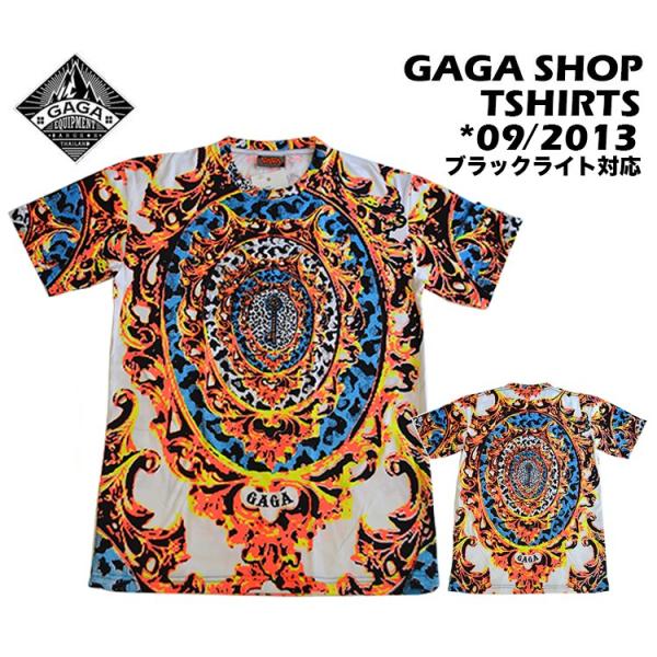 【送料無料 】ＧＡＧＡＳＨＯＰバンコク発オールハンドクラフト　Tシャツ　野外フェス　音楽フェス　アウ...