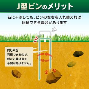人工芝 固定ピン 押さえピン J字型 30本 ...の詳細画像3