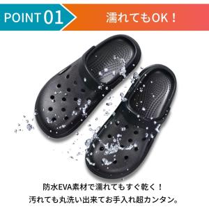 サンダル メンズ 2WAY 軽量 軽い クロッ...の詳細画像4
