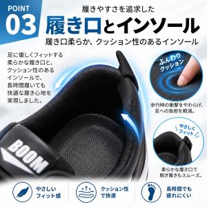 スニーカー メンズ レザーシューズ PU 合革...の詳細画像5