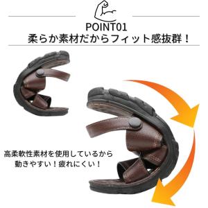 サンダル メンズ 2WAY スリッパ カジュア...の詳細画像3