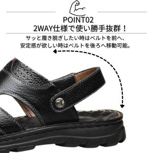サンダル メンズ 2WAY スリッパ カジュア...の詳細画像4