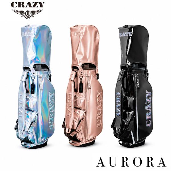 7/19発売 予約中 CRAZY クレイジー ゴルフ キャディバッグ スタンド 9インチ フード付 ...