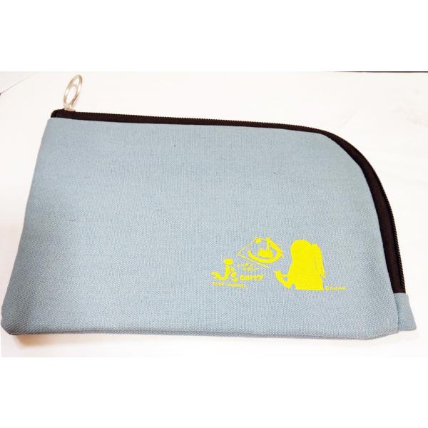 【富士葵×ジェイズカレー】抗菌マスクポーチ【ブルー/ブラウン】