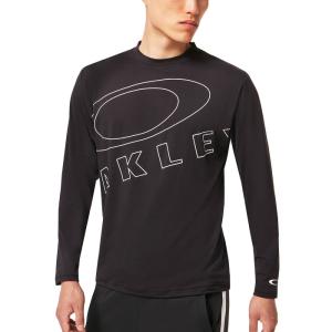 オークリー スポーツウェア ストレッチ 長袖 Tシャツ メンズ トレーニング OAKLEY FOA404181 ブラック