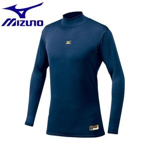 ◆◆送料無料 メール便発送 ＜ミズノ＞ MIZUNO 【ミズノプロ】ブレスサーモ バイオギアアンダーシャツ(野球)[ユニセックス] 12JA6C02 (14：ネイビー)｜upstairs