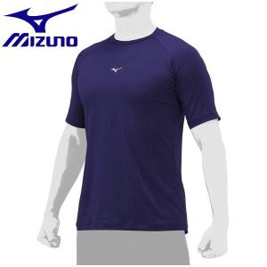 ◆◆送料無料 メール便発送 ＜ミズノ＞ MIZUNO ローネック・半袖(ユニセックス) 12JAAP30 (67) 野球＆ソフトボール｜upstairs