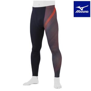 ◆◆送料無料 メール便発送 ＜ミズノ＞ MIZUNO 裏起毛グラフィックロングタイツ(ユニセックス) 12JBAX81 (86) 野球＆ソフトボール｜upstairs