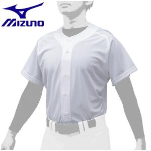 ◆◆ ＜ミズノ＞ MIZUNO シャツ・オープンタイプ(ユニセックス) 12JC0F43 (91：スーパーホワイト) 野球・ソフトボール｜upstairs