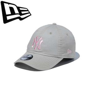 ◆◆ ＜ニューエラ＞ NEWERA キッズキャップ Youth 9TWENTY ニューヨーク・ヤンキース ストーン × ピンク 14524542｜アップステアーズ