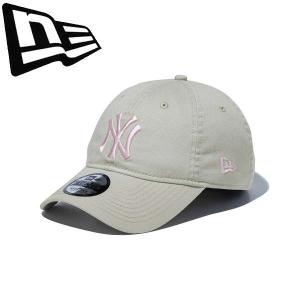 ◆◆メール便発送 ＜ニューエラ＞ NEWERA キャップ 9TWENTY ニューヨーク・ヤンキース ウォッシュドコットン ストーン × ピンク 14525103