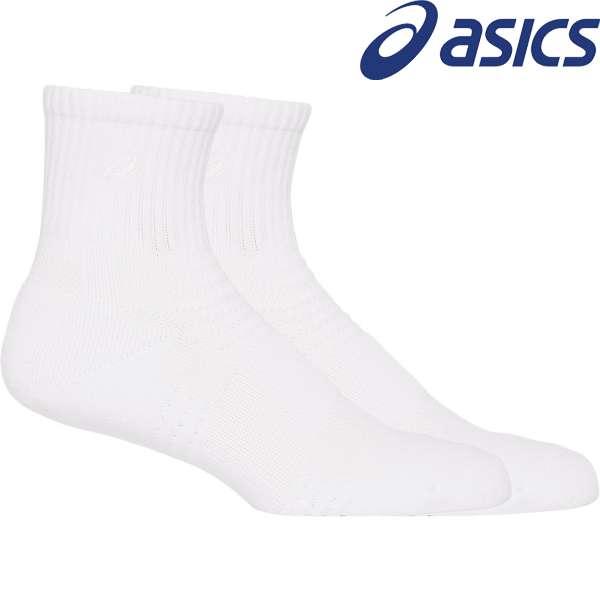 ◆◆●送料無料 メール便発送 ＜アシックス＞ ASICS ソックス１８ (104：ブリリアントホワイ...