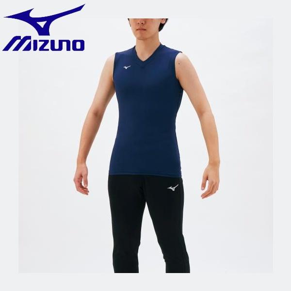 ◆◆送料無料 メール便発送 ＜ミズノ＞ MIZUNO バイオギアシャツ(Vネックノースリーブ)(メン...