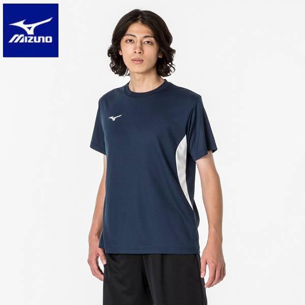 ◆◆送料無料 メール便発送 ＜ミズノ＞ MIZUNO ナビドライTシャツ（半袖・切替）(メンズ) 3...