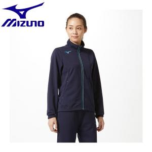 ◆◆ ＜ミズノ＞ MIZUNO ウォームアップジャケット[レディース] 32MC9325 (82：ディープネイビー×ブルーアトール)｜upstairs