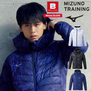 即納可☆【MIZUNO】ミズノ テックフィルブレサーモフードジャケット 中綿ジャケット フーディー メンズ 32ME0536