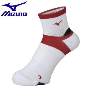 ◆◆送料無料 メール便発送 ＜ミズノ＞ MIZUNO ソックス（ショート）[ユニセックス] 62JX8001 (62：レッド)｜upstairs