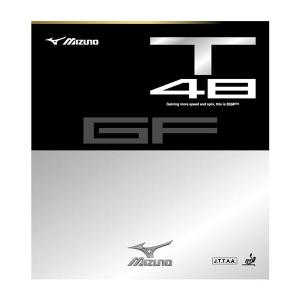 ◆◆送料無料 メール便発送 ＜ミズノ＞ MIZUNO 卓球ラバー　GF T48 83JRT548 (62：レッド)｜upstairs