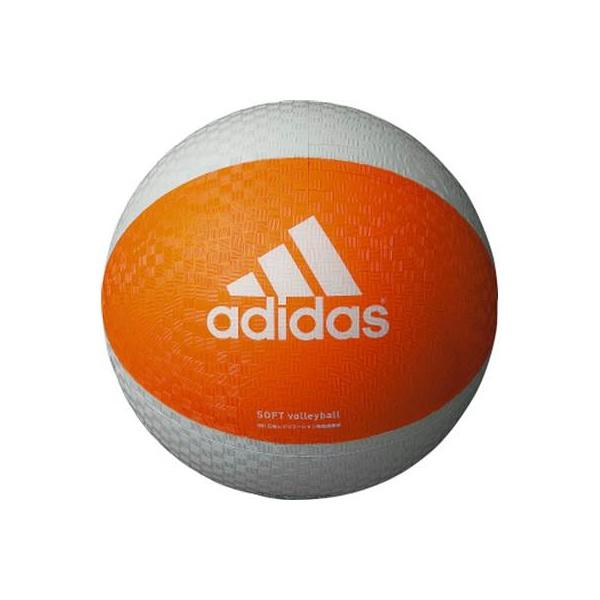 ◆◆ ＜アディダス＞ ADIDAS ソフトバレーボール AVSOSL (オレンジ×グレー)