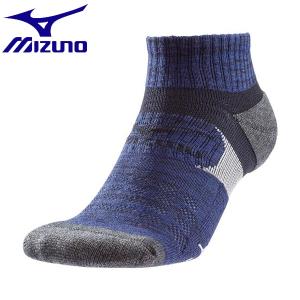 ◆◆送料無料 メール便発送 【返品・交換不可】 ＜ミズノ＞ MIZUNO アーチプルアップサポートソックス(ショート丈)[メンズ] C2JX8180 (24：ブルー) ワーキング用｜upstairs