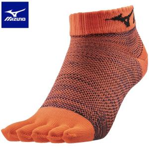 ◆◆送料無料 メール便発送 【返品・交換不可】 ＜ミズノ＞ MIZUNO 5本指メッシュソックス（アンクル丈・2足組）(ユニセックス) F2JX8584 (99)｜upstairs