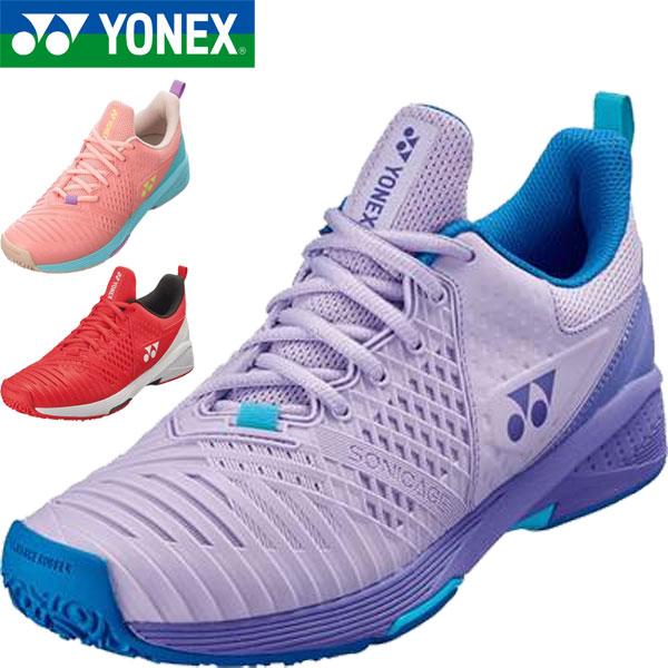 ◆◆ ＜ヨネックス＞ YONEX レディース パワークッションソニケージ3ウィメンGC クレー・オム...